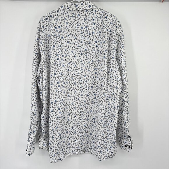 Johnny Bigg mens blue Floral Long Sleeve button up Shirt size 3XL - Picture 9 of 12